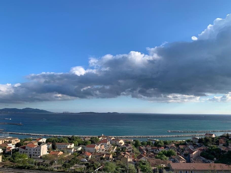 Superbe Terrasse Avec Vue Panoramique Sur La Mer Μασσαλία Εξωτερικό φωτογραφία