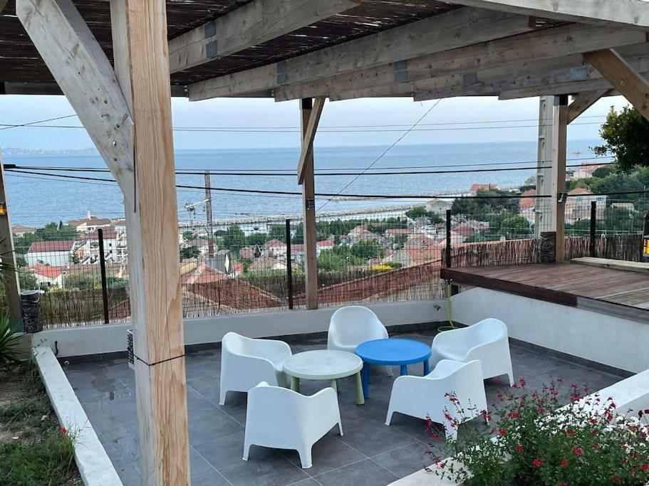 Superbe Terrasse Avec Vue Panoramique Sur La Mer Μασσαλία Εξωτερικό φωτογραφία