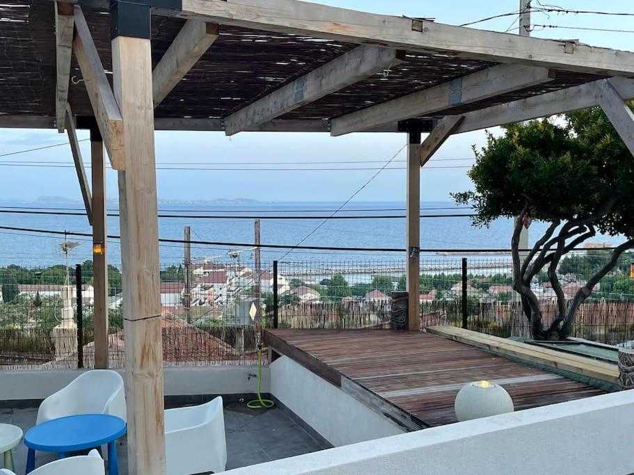 Superbe Terrasse Avec Vue Panoramique Sur La Mer Μασσαλία Εξωτερικό φωτογραφία